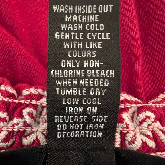 INC International Concepts Red and White Embroidered Top - Picture 10 of 10